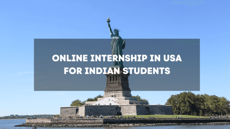 Online internship in USA for indian students