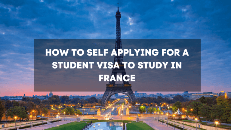 Self Applying for a Student Visa to Study in France