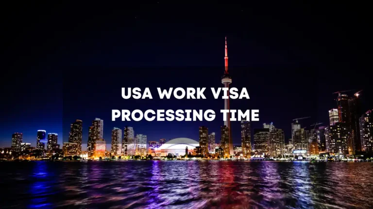 USA Work Visa Processing Time